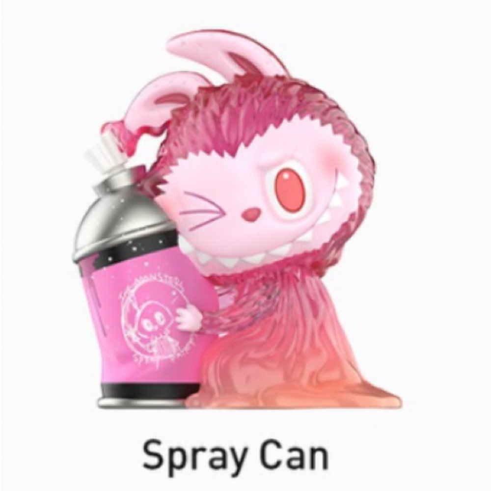 THE MONSTERS ALMOST HIDDEN SERIES FIGURE POP MART Labubu Figurine SPRAY CAN